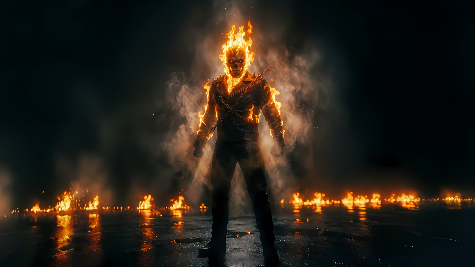 Ghost Rider Inferno Wallpaper 4K Desktop | WatchOut Walls
